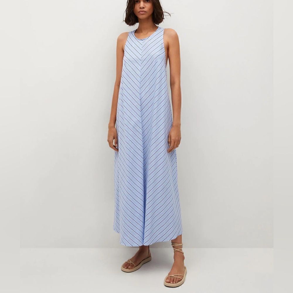Mango Cotton Open Back Dress - Picture 4 of 7